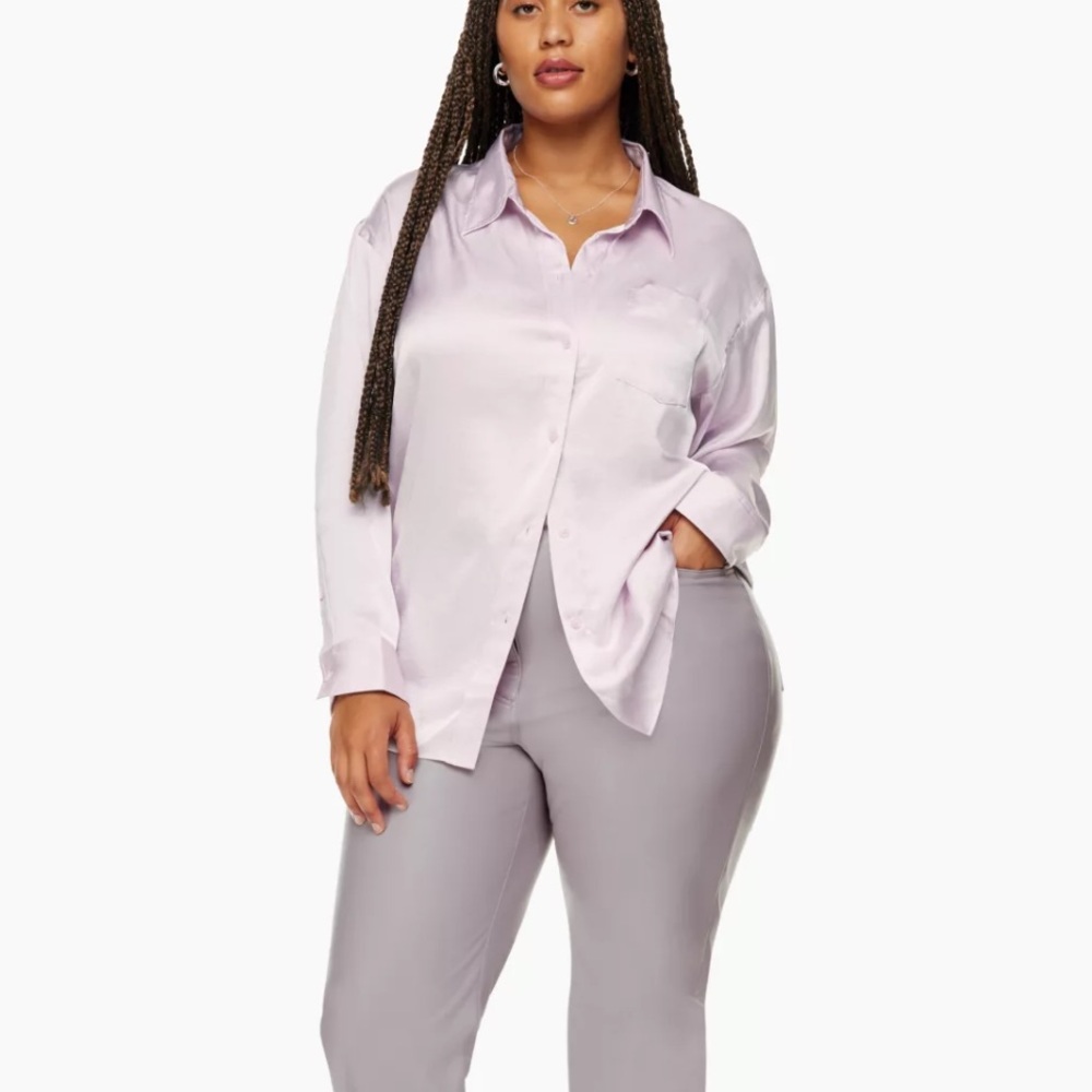Wilfred Lilac Satin Blouse